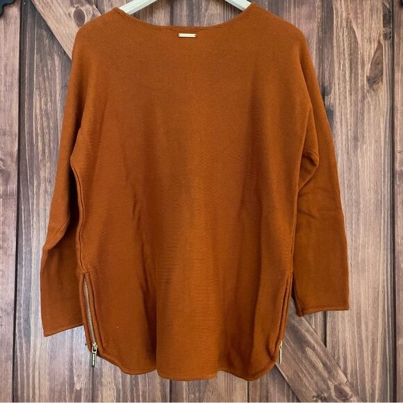 NWT Michael by Michael Kors Orange Sweater Size Large (Color: Maple Leaf)