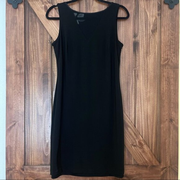 White House Black Market Black Floral Reversible Dress XS/S